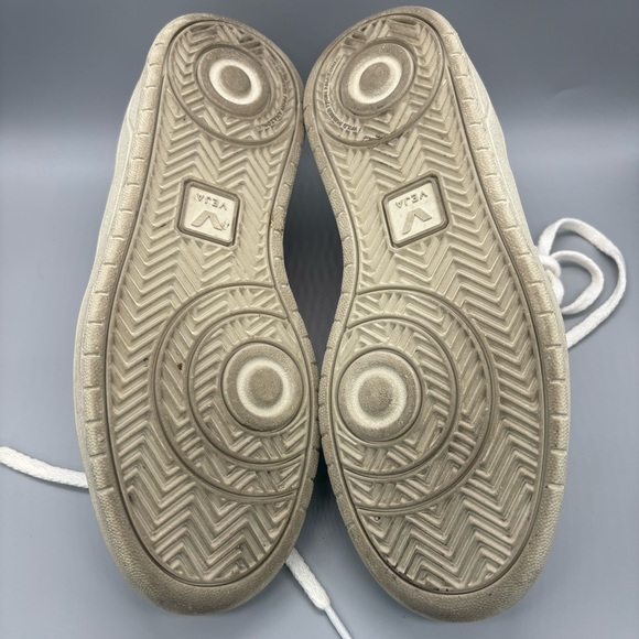 Veja x Madewell V-10 Leather Sneakers Women’s Size 6 Lilac Neon Orange Leather - Picture 9 of 10